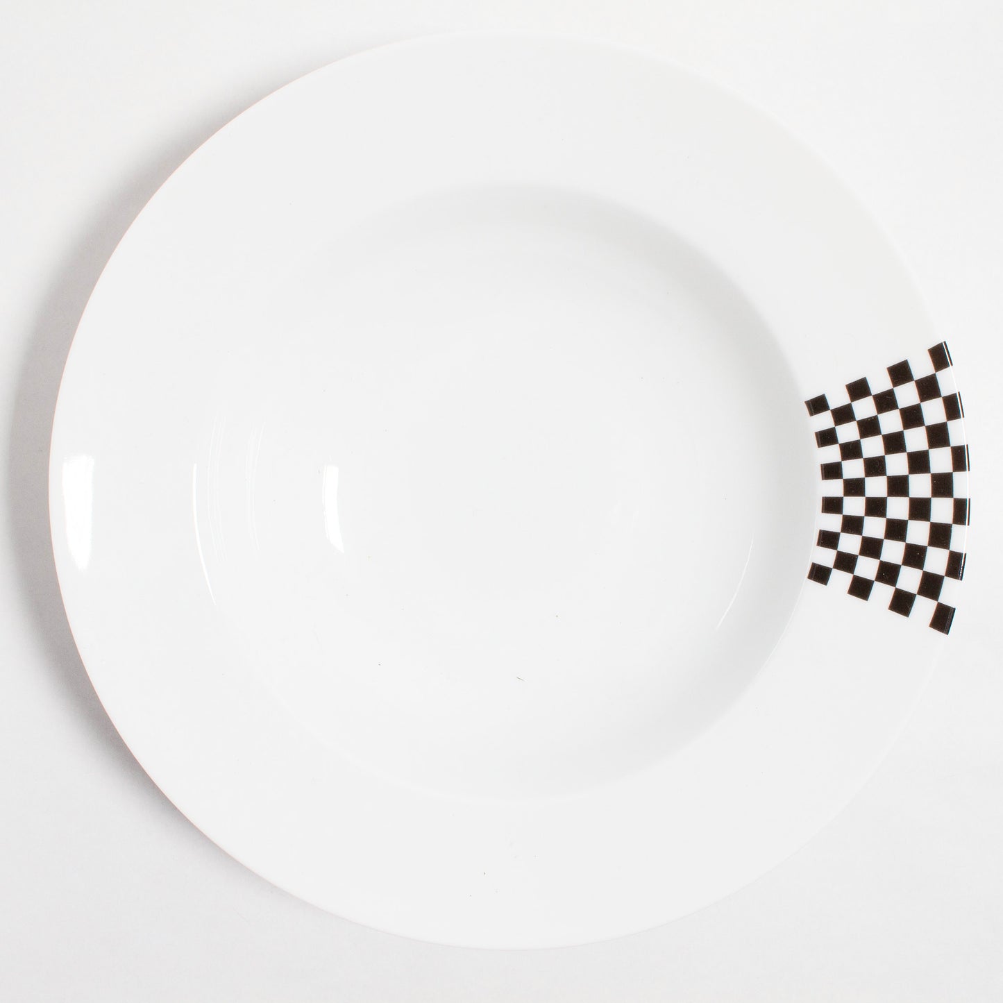 Assiette à pâte Damier